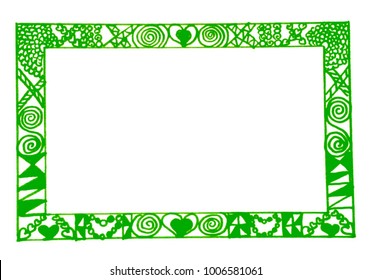  Grunge heart symbol design, love concept. Congratulations on Valentine's Day. Greeting card for valentines. Vector frame.