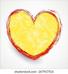Grunge Heart Vector