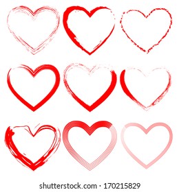 Grunge hearts