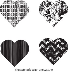 Grunge hearts