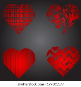 Grunge hearts