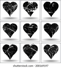 Grunge hearts