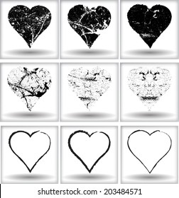 Grunge hearts