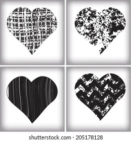 Grunge hearts