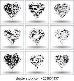 Grunge hearts