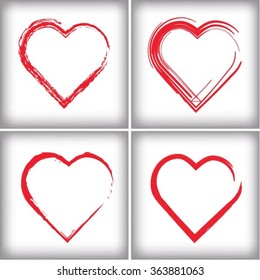 Grunge hearts 
