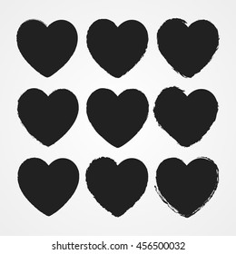 Los corazones grunge están