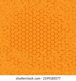 Patrón hexágono de grano, patrón de abeja. Con efecto de gradación para el diseño editable creativo