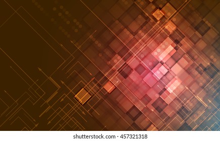 Grunge high temperature technology vector background. Retro futuristic style