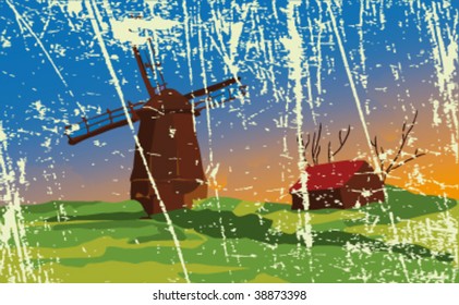 grunge holland background - vector illustration