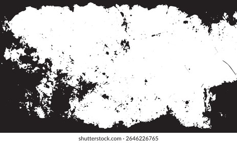 Grunge Horizontale Textur mit Splatter und rauen Kanten für Hintergrund und Overlay-Design