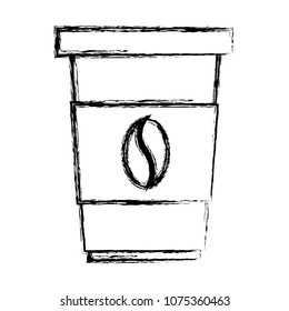 grunge hot coffee plastic cup beverage
