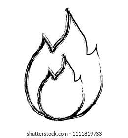 grunge hot fire danger flame design