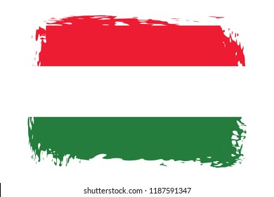 Grunge Hungary flag.flag of Hungary,banner vector illustration. Vector illustration eps10.