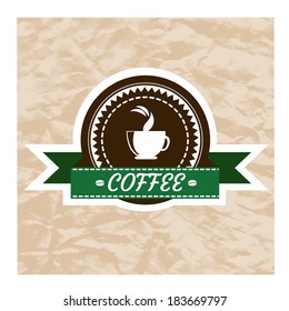 Grunge icon coffee