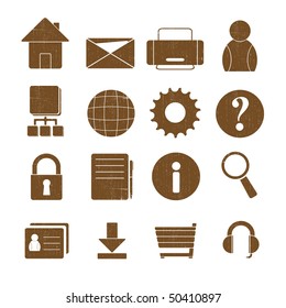 Grunge Icon Set