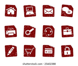Grunge icon stickers 1