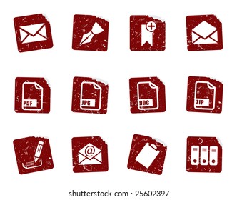 Grunge icon stickers 4