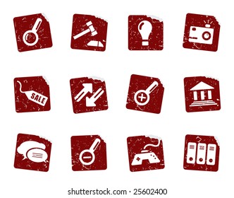 Grunge icon stickers 5
