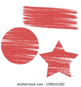 Grunge icons. Pencil hatching. Vector. White background.