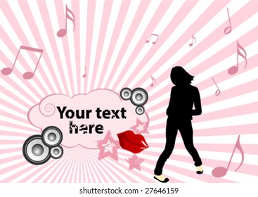 Grunge illustration with space for your text