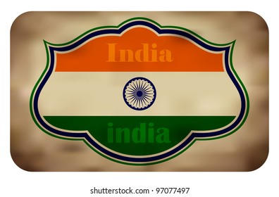 Grunge Indian Sign (EPS10 Vector)
