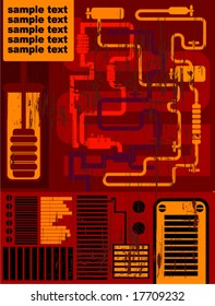 Grunge industrial background