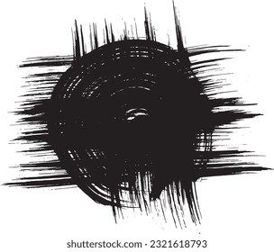 Grunge Ink Abstract Grunge Round Banner