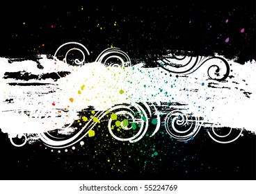 grunge ink background