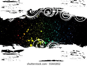 grunge ink background
