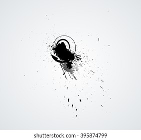 Grunge Ink Blot