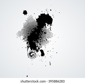 Grunge Ink Blot