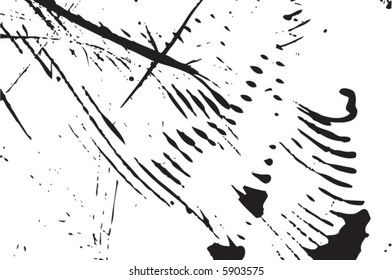 Grunge Ink Brushed Lines