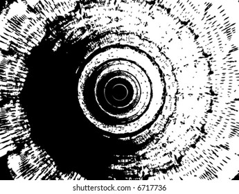 Grunge Ink Circle Design