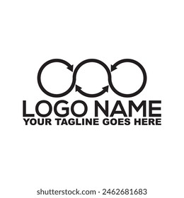 Grunge ink circle made of black paint. Grunge logo made of ink. geometric circle shapes, borders, frames, logos. Line and silhouette design, vector illustration