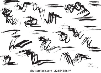 Grunge Ink Dry Brush Abstract Texture