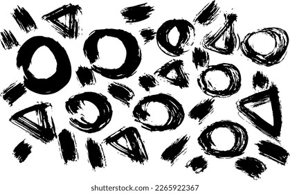 Grunge Ink Dry Brush Abstract Texture