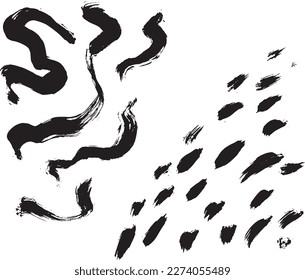 Grunge Ink Dry Brush Abstract Texture