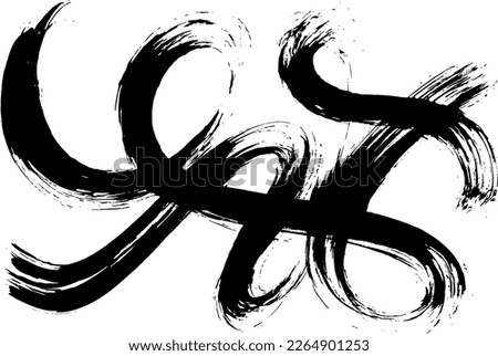 Grunge Ink Free Hand Dry Brush Abstract Texture