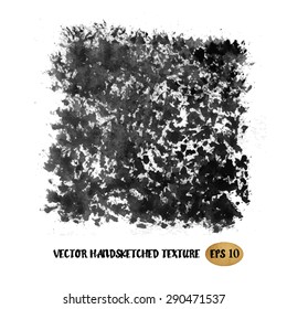 Grunge ink hand drawn texture. Vector Eps10 illustration doodle painting