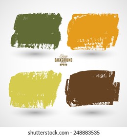 Grunge ink hand-drawn squares