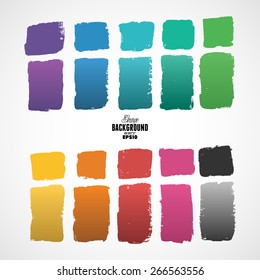 Grunge ink hand-drawn squares