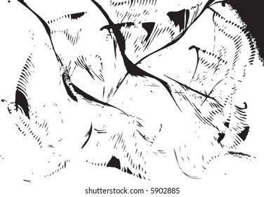 Grunge Ink on White