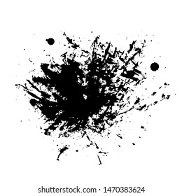 Grunge Ink Paintbrush Splattered Vector Art for Cover, Poster, Flyer, Brochure, Banner, Background or Wallpaper Design Download