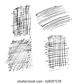 Grunge Ink pen Stroke set