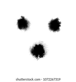 Grunge ink pen - vector Brush Stroke.Distressed quill. Black Modern Textured pen Stroke.