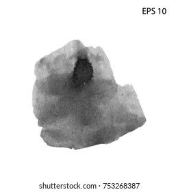 Grunge ink pen - vector Brush Stroke.Distressed quill. Black Modern Textured pen Stroke.