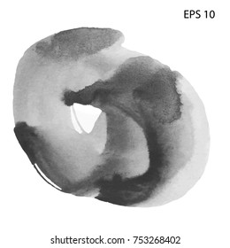 Grunge ink pen - vector Brush Stroke.Distressed quill. Black Modern Textured pen Stroke.