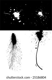 grunge ink set