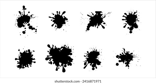 Grunge ink splater element background